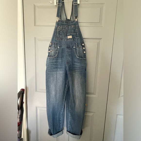 Lana roux  jean overalls - Picture 1 of 4